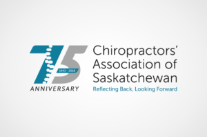 75 Anniversary Logo Chiropractors' of Association of Saskatchewan