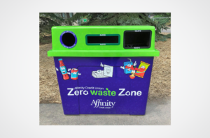 Saskatoon Zoo Affinity CU Garbage can