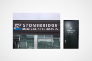 Stonebridge Medical Specialists laser cut sign